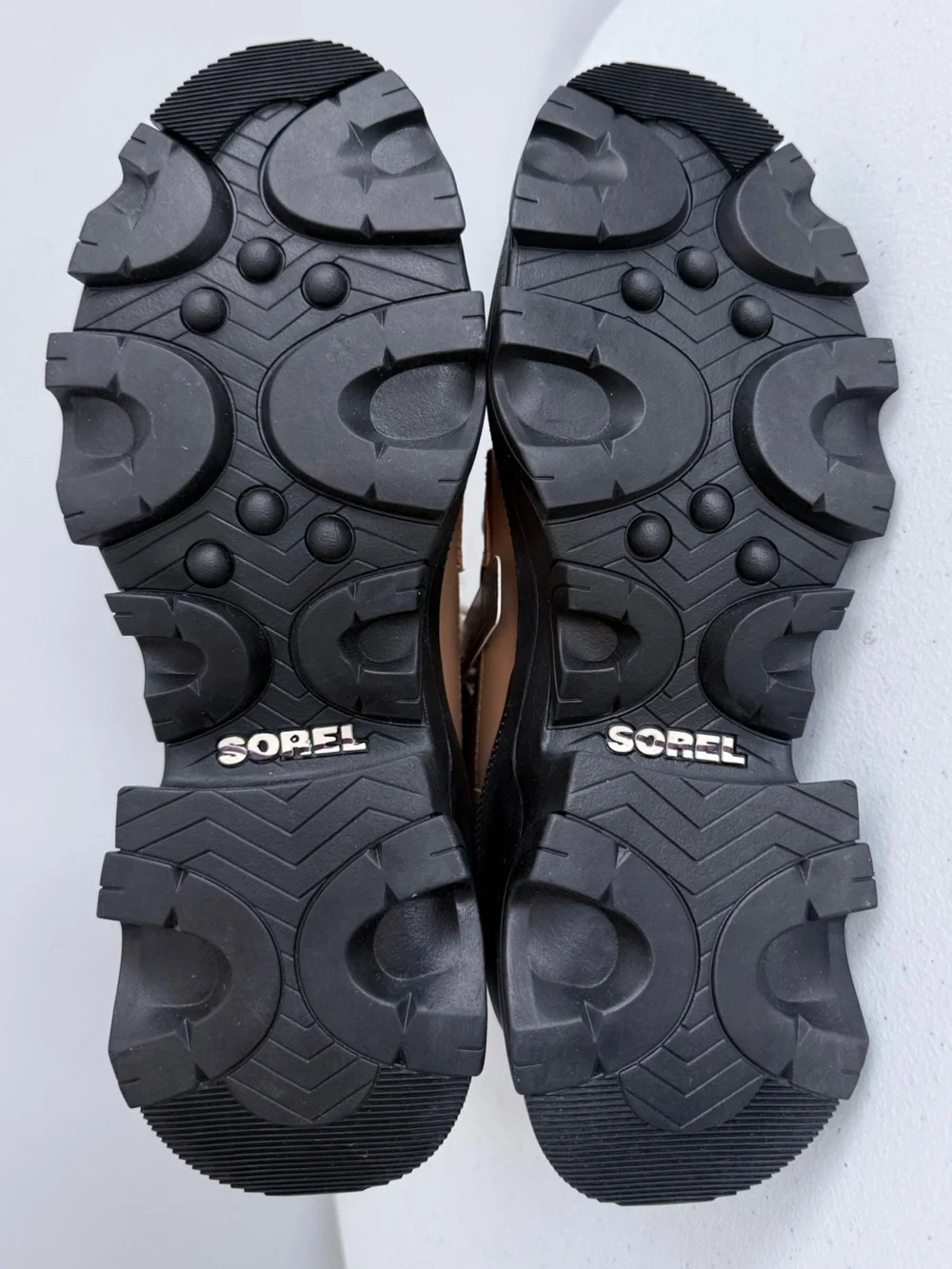 SOREL Brex Waterproof Leather Lace Lug Sole Boots Tawny Buff 7 NWT Winter